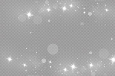 Griye Düşen Kar, Vektör. Noel havası. Arka plan. Parlak ışık efekti. Vektör çizimi. Noel flaşı. toz.