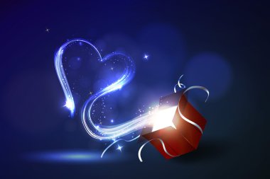Sevgililer günü - kalp hediye