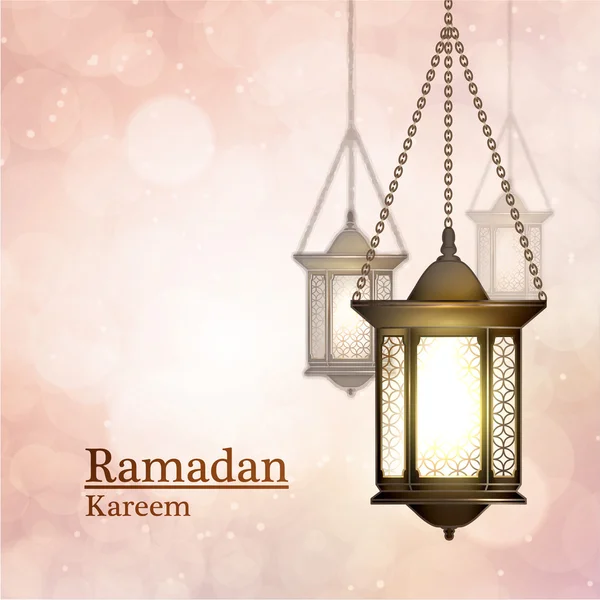 Ramadán Kareem lámpások — Stock Vector