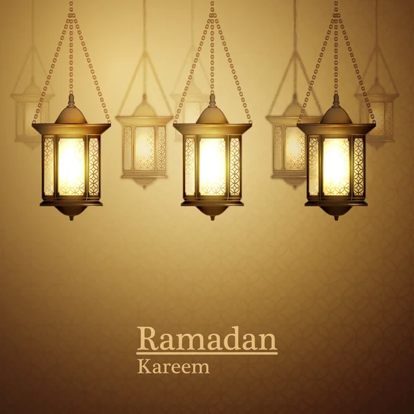 Ramadan kareem lucerny — Stockový vektor