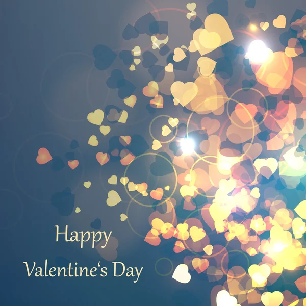 Valentinstag-Hintergrund mit Herz — Stockvektor