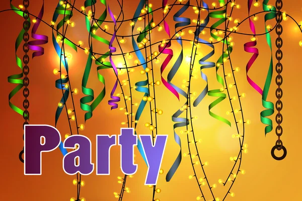パーティーの祝い背景 — ストックベクタ