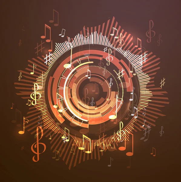 Fondo de música abstracta — Vector de stock