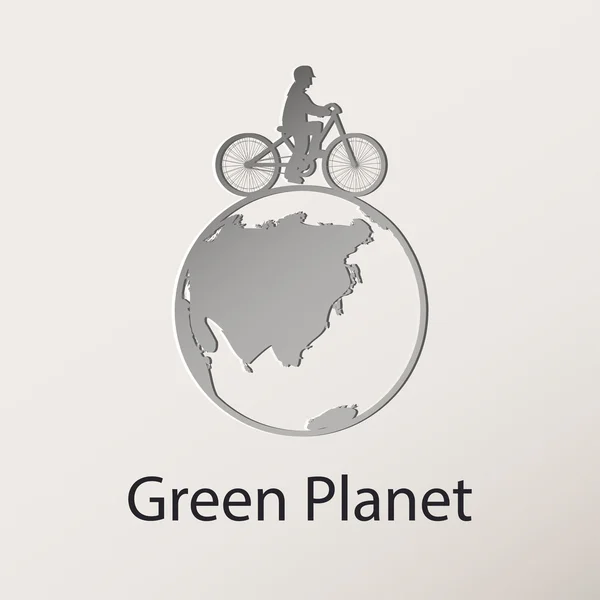 Green Planet Konzept — Stockvektor