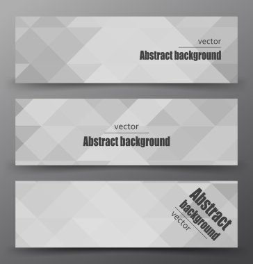 Soyut poligonal afiş Mozaik.