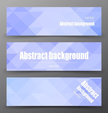 Soyut poligonal afiş Mozaik.