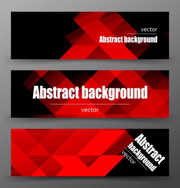 Soyut poligonal afiş Mozaik.