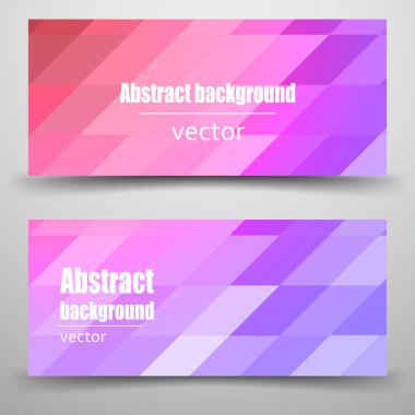 Soyut poligonal afiş Mozaik.