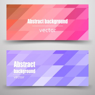 Soyut poligonal afiş Mozaik.