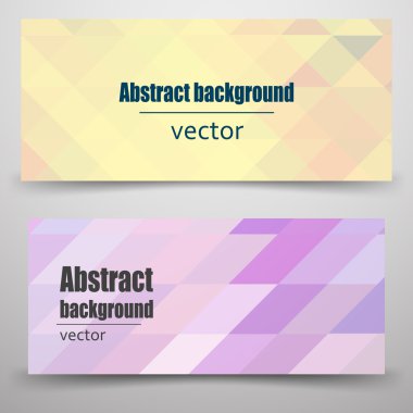 Soyut poligonal afiş Mozaik.