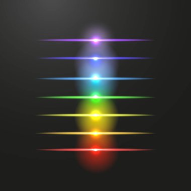 Vektör illüstrasyon soyut arka plan konsepti aura ve çakra, insan vücudu..