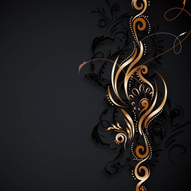 Çiçek süslemesinin vektör çizimi, kapak için soyut. Güzel desen.