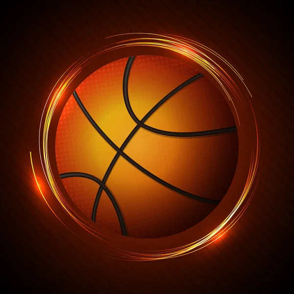 Векторна Ілюстрація Концепція Спортивної Баскетбольної Гри Куля Яскравими Міньйонами Анотаційний — стоковий вектор
