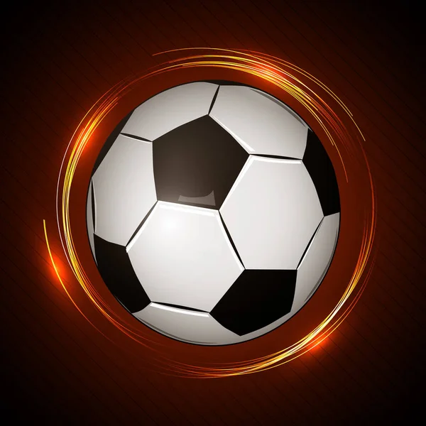 Abstract soccer ball background. Vector illustration — Stock Vector