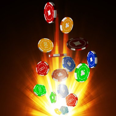 Düşen cips, bir casino kavramı.