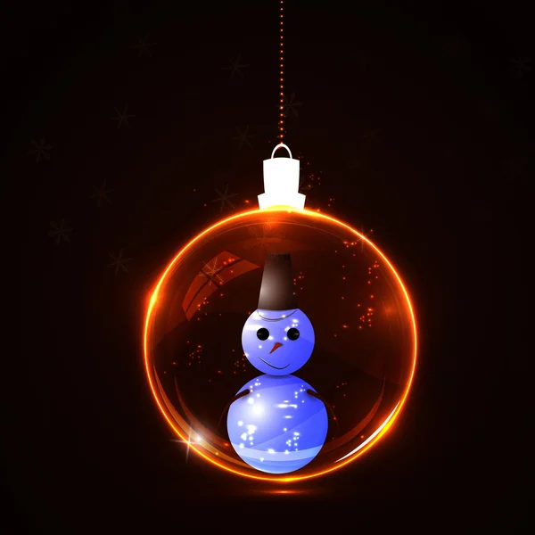 Γυάλινη Χριστουγεννιάτικη μπάλα — Διανυσματικό Αρχείο