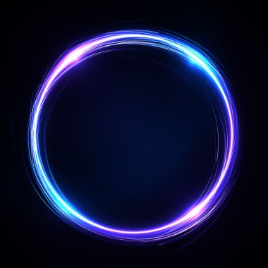 Neon daire afiş