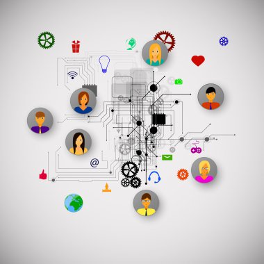 iş infographics şablonu.