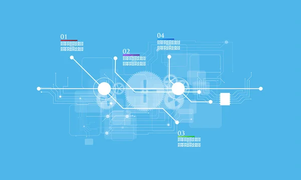 Chronologie Conception infographique  . — Image vectorielle