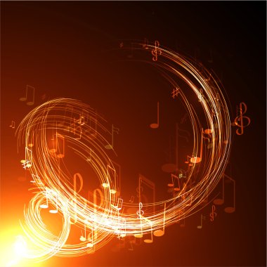 Abstract  music background