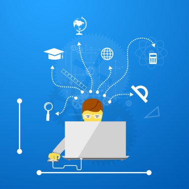 Çevrimiçi Öğrenme Konsepti