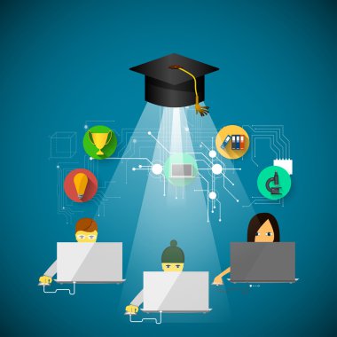 Çevrimiçi Öğrenme Konsepti