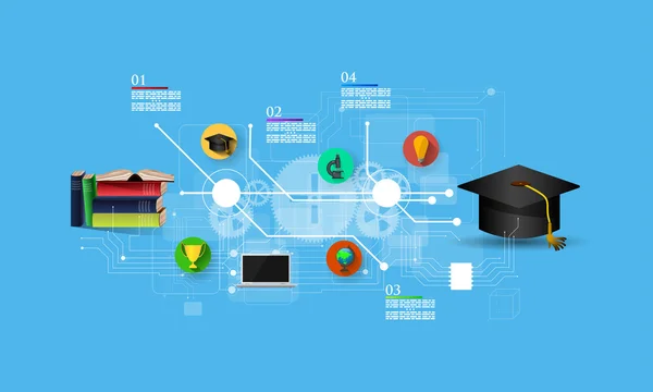 Het concept van onderwijs — Stockvector