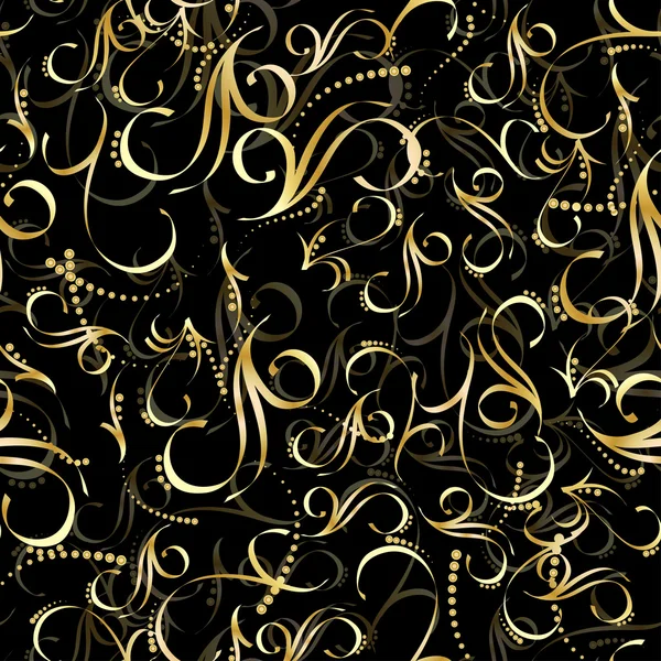 Nahtloses Muster Gold — Stockvektor