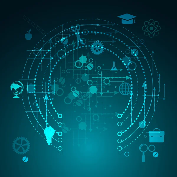 Concepto de aprendizaje en línea — Archivo Imágenes Vectoriales