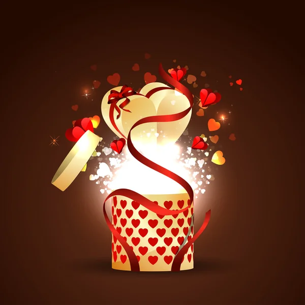 Joyeux Valentines carte illustration — Image vectorielle