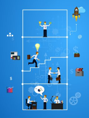Takım çalışması, gösterilen işlem, grafik işbirliği