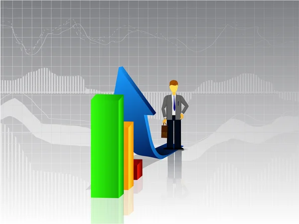 Modelo de infográficos de negócios — Vetor de Stock