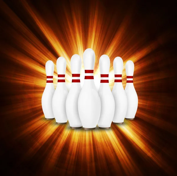 Illustration de quilles de bowling  . — Image vectorielle