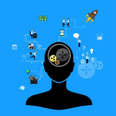 iş infographics şablonu.