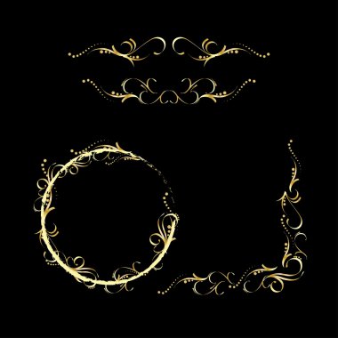 Tasarım dekoratif elemanlar.