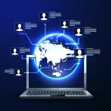 sosyal ağ arka plan