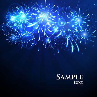 Fireworks karanlık bir arka plan.