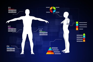 Infographics insan vücudu anatomisi