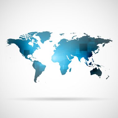 Renkli Dünya Haritası