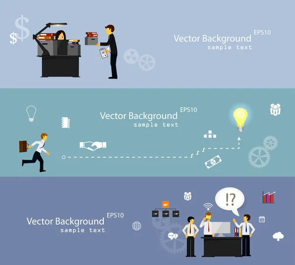 Modèle de bannière travail d'équipe — Image vectorielle