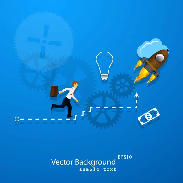 Modelo de infográficos de negócios. S — Vetor de Stock