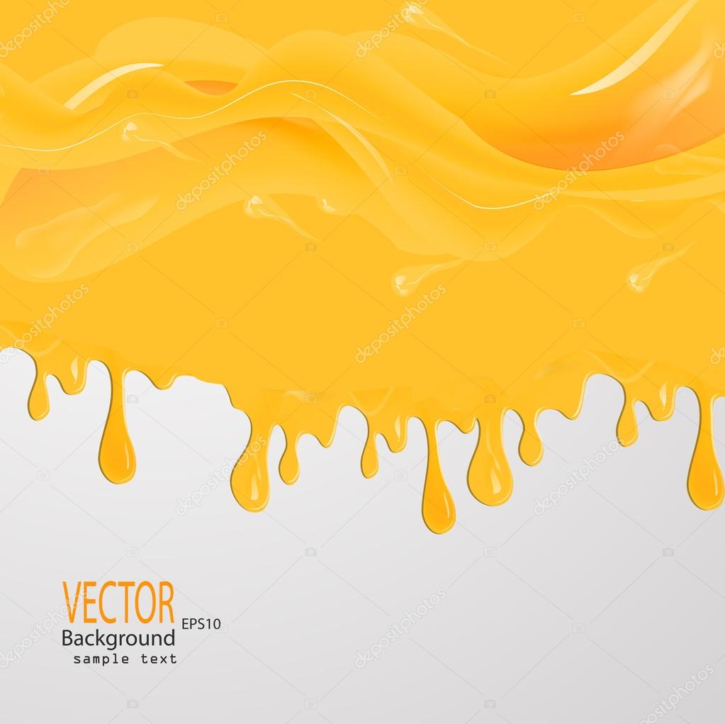 Honey drips seamless patterns and blots