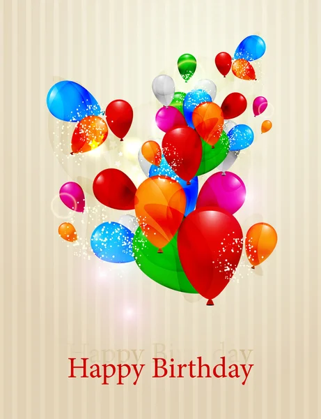 Happy birthday card — Stock Vector