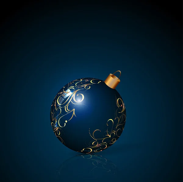 Χριστουγεννιάτικη μπάλα με σχέδιο — Διανυσματικό Αρχείο