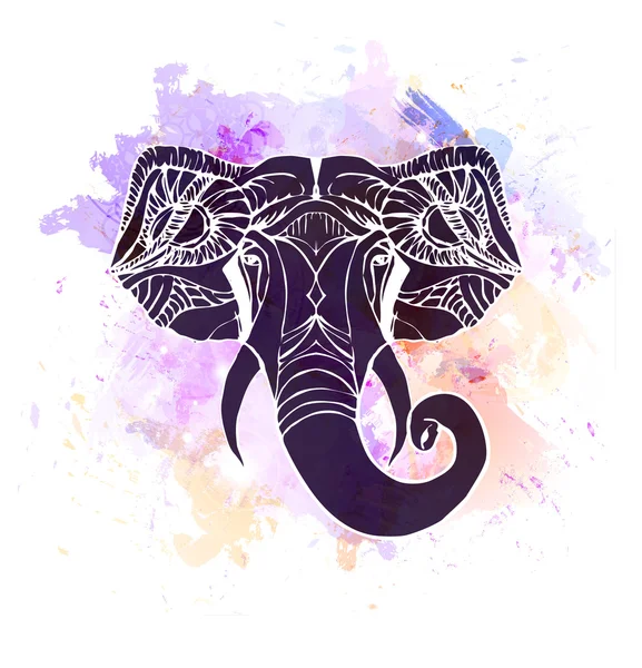 Głowę słonia - Ganesha — Wektor stockowy