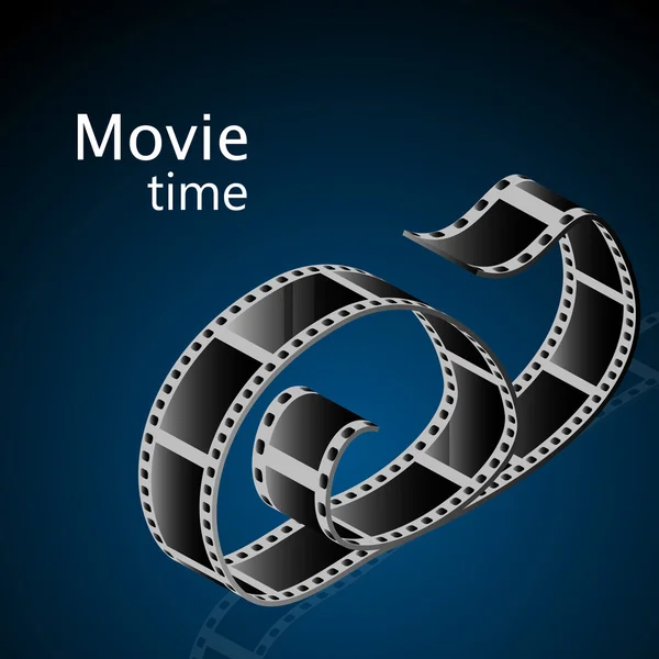 Tempo de filme - filmstrip — Vetor de Stock