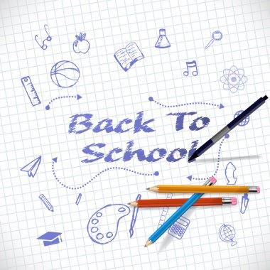 Okulun arka planına.