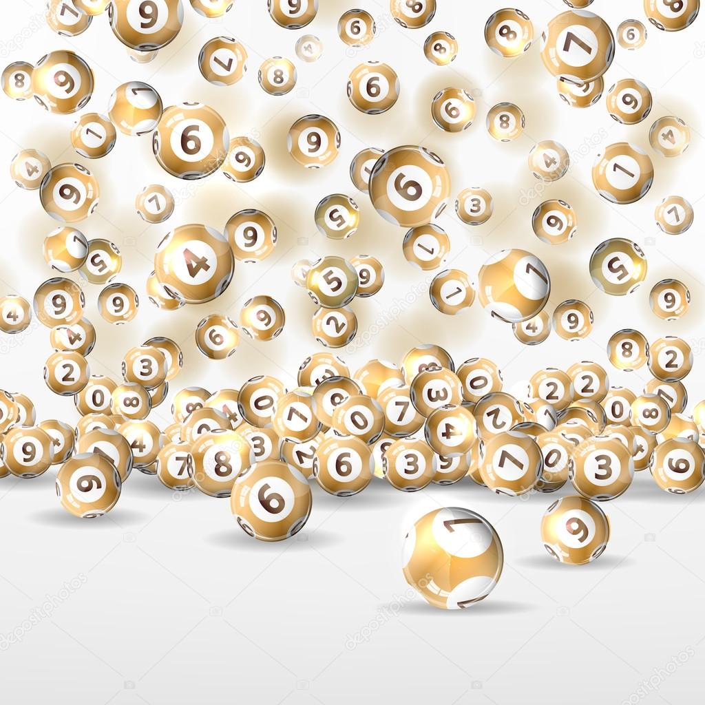background lottery balls.