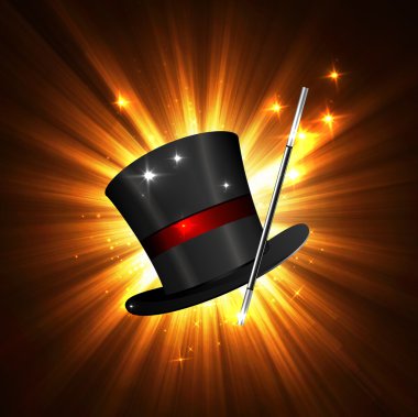 değnek ve sihirli şapka