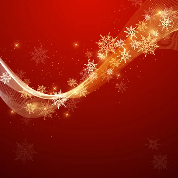 Flocons de neige nouvelle année — Image vectorielle